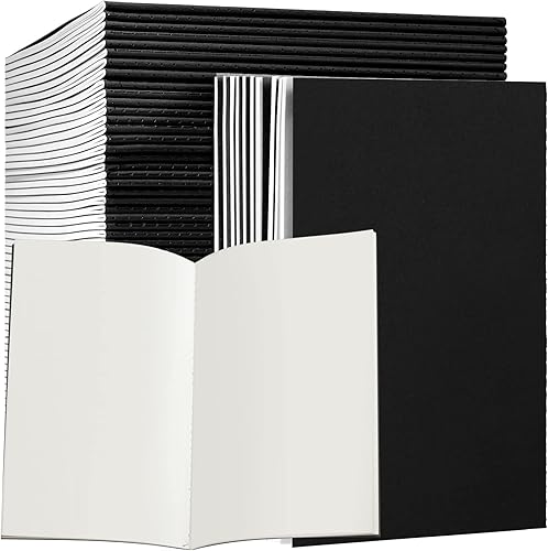 Paquete de 72 cuadernos de papel kraft de 55 x 83 pulgadas cuadernos A5 de tapa blanda a granel para niños estudiantes escribir bocetos viajes