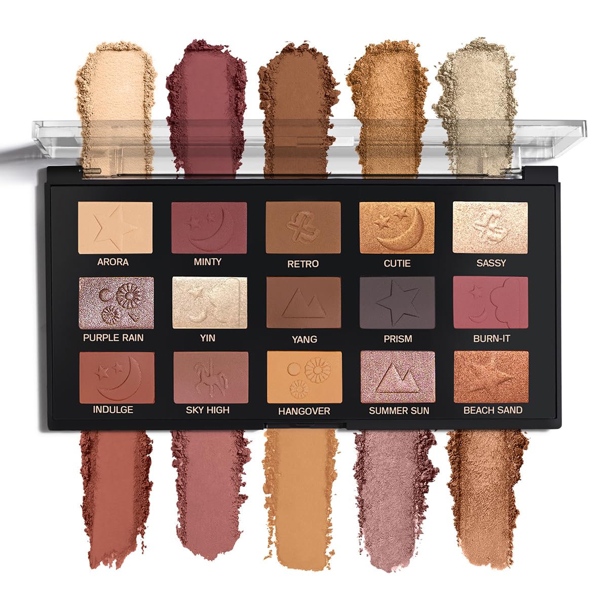 INSIGHT Cosmetics 15 Color All Eyes On You Eyeshadow|Matte|Shimmer|Beginner Friendly & Long Lasting Eye Shadow Powder Palette|Long Wearing And Easily Blendable Eye Makeup Palette, Mk04, Multicolor-picture-12
