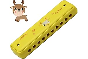 Colorful Beginner-Friendly Plastic Harmonica in Easy Key of C