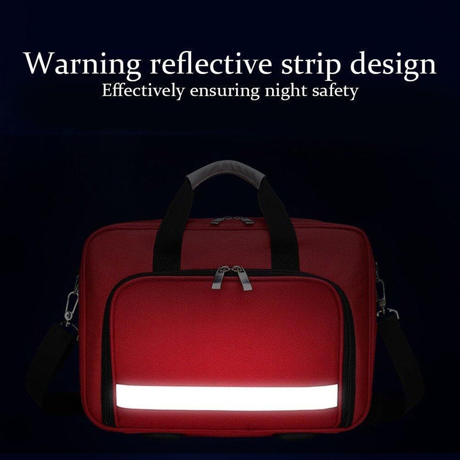 Borsa Pronto Soccorso vuota, Campeggio Kit di primo soccorso Borsa vuota Borsa medica impermeabile Borsa di stoccaggio medico con tracolla Tuta da viaggio multifunzione
