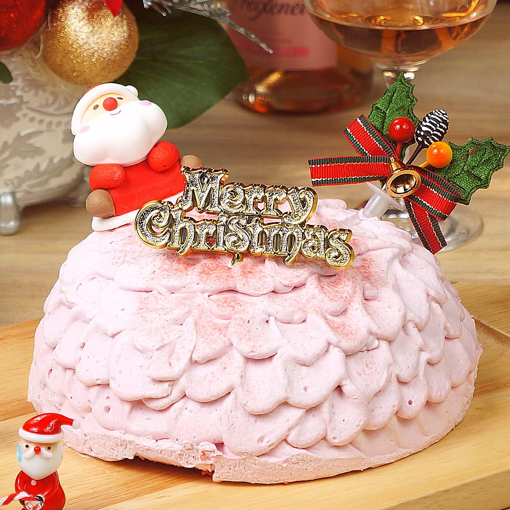 Amazon.co.jp: 【予約 クリスマスケーキ 2024】 ピンクのドームケーキ 