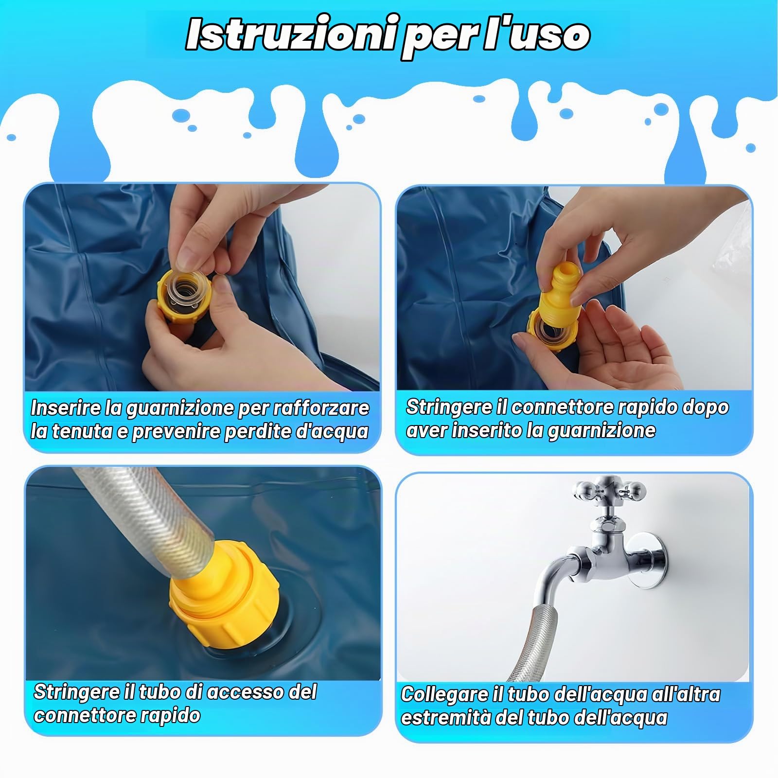 Tappetino Irrigatore per Cani, SilverChry 170cm Splash Sprinkler Pad, Tappetino Gioco d'Acqua Bambini, Giochi d Acqua pa Giardino Cani, Tappetino Irrigatore Antiscivolo per Bambini e Cani (lettera)
