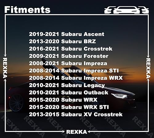 Miniatura 3 de Rexka Tapa de ventilación de panel de capó para Subaru 91486-KJ010 Forester, Impreza, Legacy, Outback y WRX 2008 - On