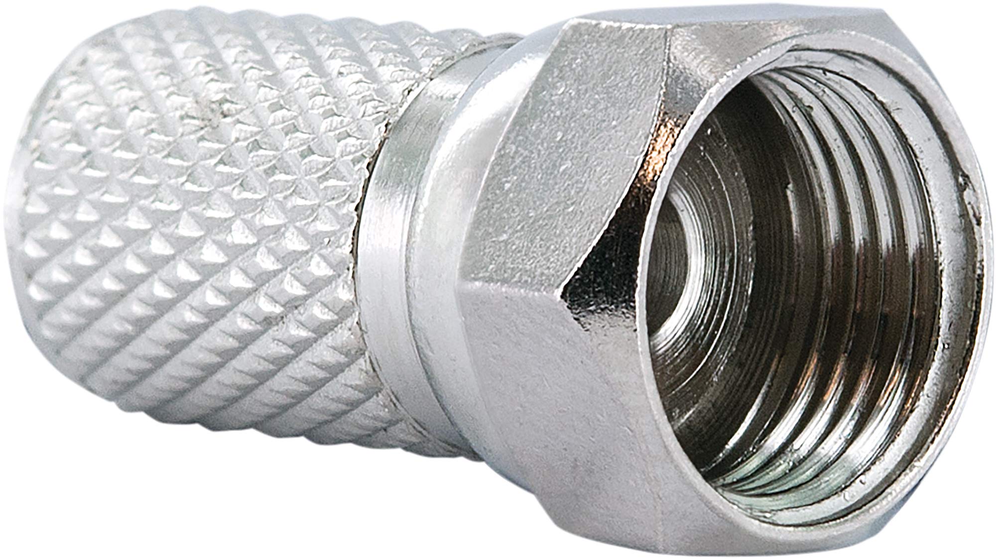 Schwaiger GmbH SCHWAIGER -FST8004 531- F wtyk wkręcany 4 szt. / 8 mm średnica/do kabla koncentrycznego/połączenia wtyczki i kabla/4 sztuki/srebrny