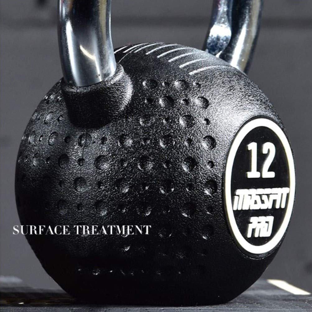 Kettlebell AGYH Fitness Nero, Realizzato in Ghisa, Attrezzatura Professionale per L'allenamento della Forza, Stesse Dimensioni ， 6 kg / 8 kg / 10 kg / 12 kg / 20 kg / 24 kg