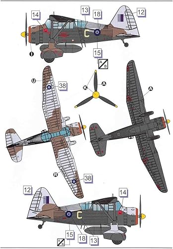 Miniatura 7 de Dora Wings DW72023 Westland Lysander MkIII SD 172 - Kit de modelo de plástico para aeronaves