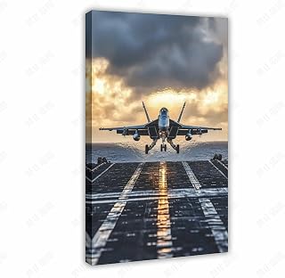 RIUFIN FA-18 Fighting Fighter 18L x12W Jet Fighter Aircraft Picture for Boy’s Bedroom Large Home Decor Wall Art Posters