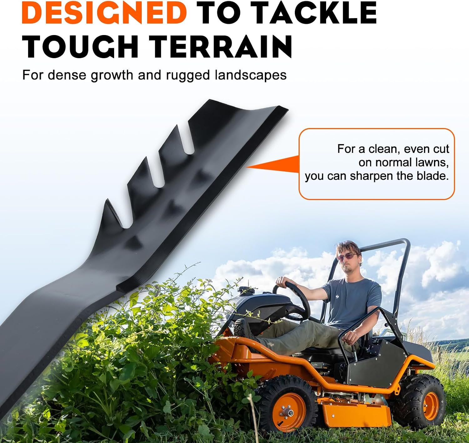 Hipa 3-Pack 187256 187254 Medium Lift Mower Blades 5-Point Star Set for Husqvarna Z254 Z254F MZ54 RZ5424 LGT2654 54 inch Deck Zero Turn Lawn Mower Replace 532187256 532187254 (Mulching Blades)