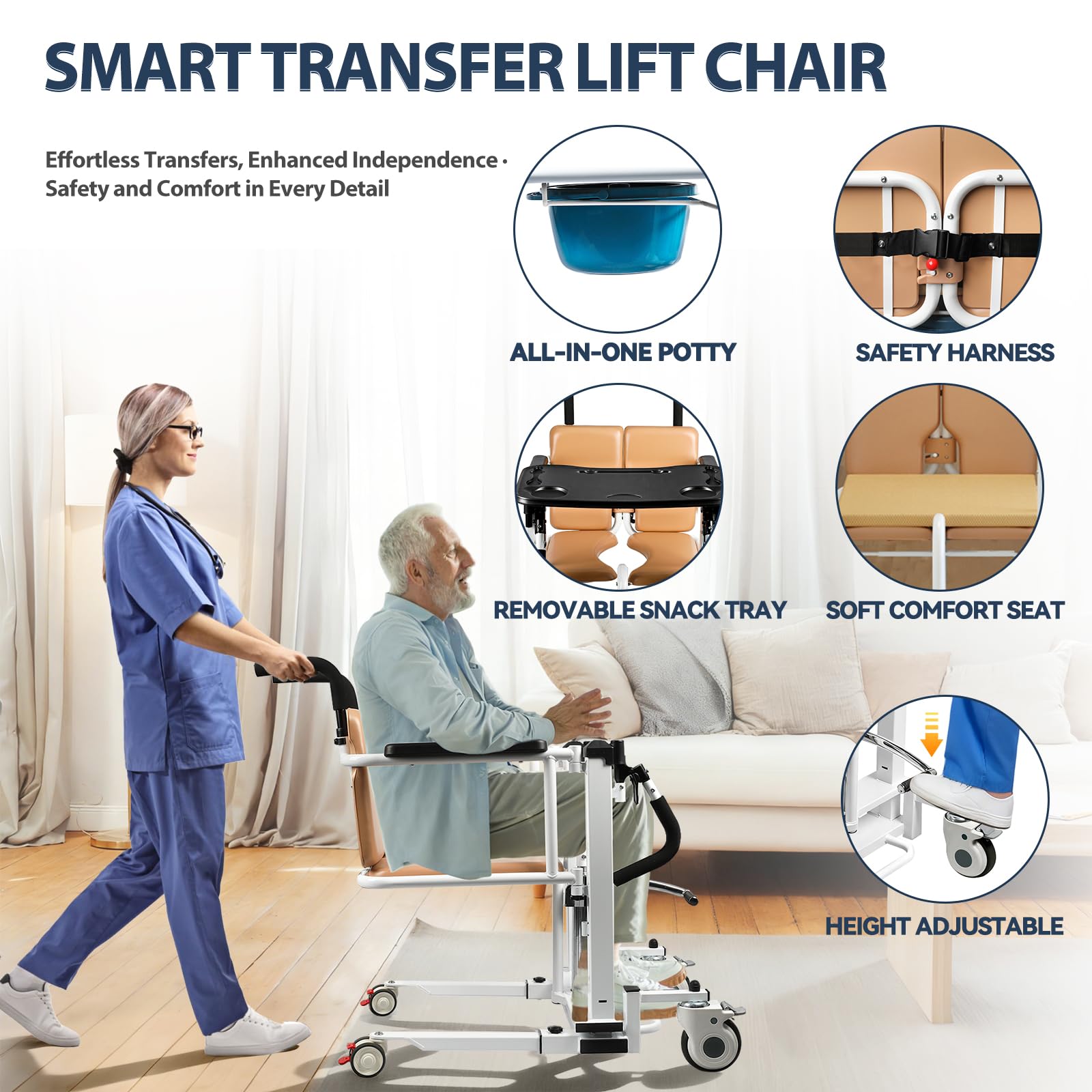 Amazon.com: kaiwrxin Hydraulic Transfer Lift Chair with 180° Split