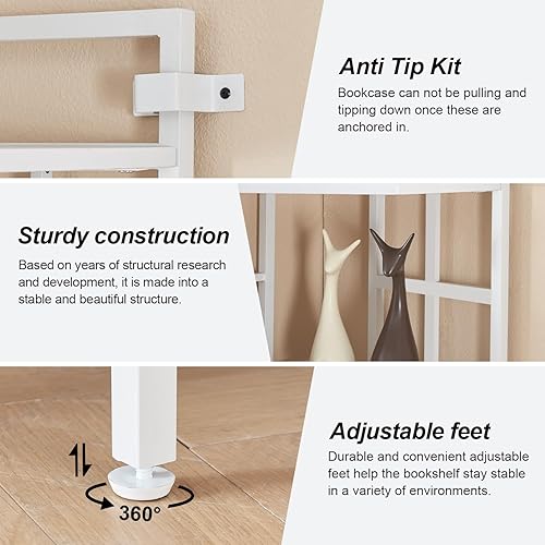 Miniatura 6 de HOMISSUE Estantería esquinera, estantería estrecha de 6 niveles de alto de 76.9 pulgadas, estantería de esquina industrial con almacenamiento para