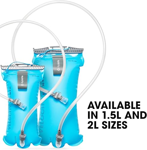 Miniatura 5 de HydraPak Velocity Hydration Reservoir (1.5L or 2L), Slim Profile Water Bladder, Self-Sealing Bite Valve, Leak Proof, Reversible, Dishwasher Safe