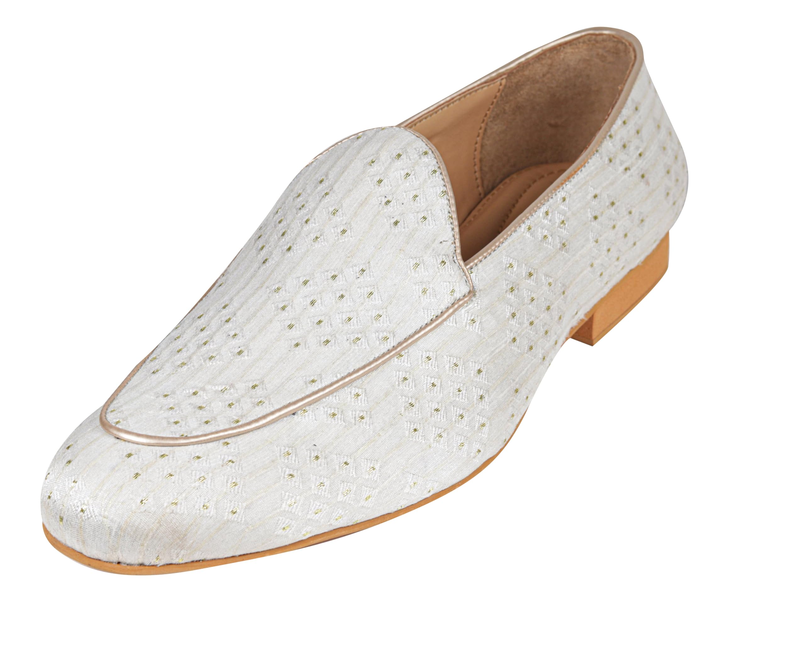 Tanny Shoes Mens Fabric Material White Color Jutti and Mojri for Bridal Party Casual… (7) (B0D1VQ8KXY) Amazon Price History, Amazon Price Tracker