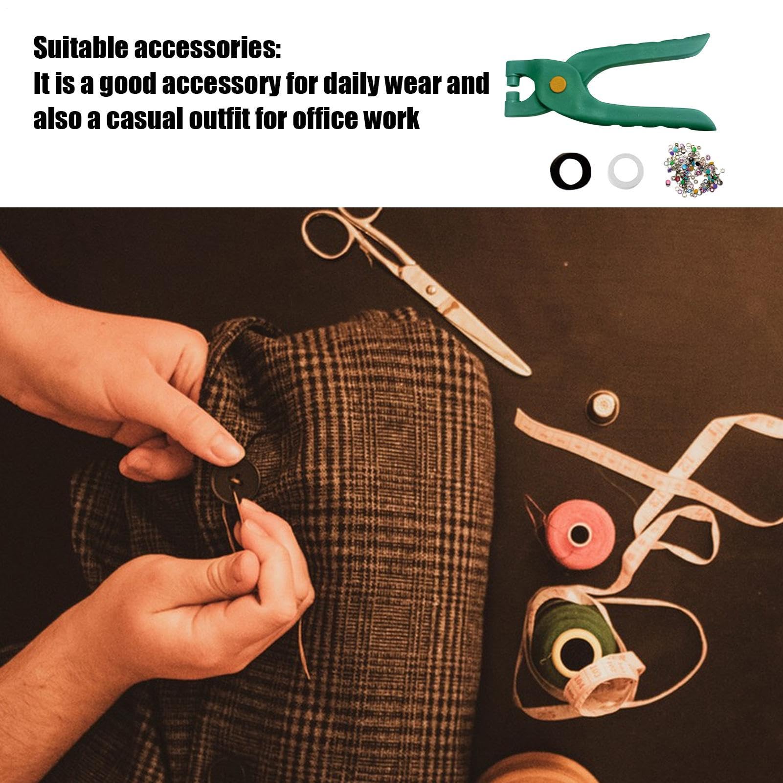 Kit Pinze Per Occhielli E Rinforzi Portatile con 200 Occhielli | Kit Di Utensili Per Foratura Resistente Scarpe Pelle Cinture Tessuto Bandiere Carta e Artigianato