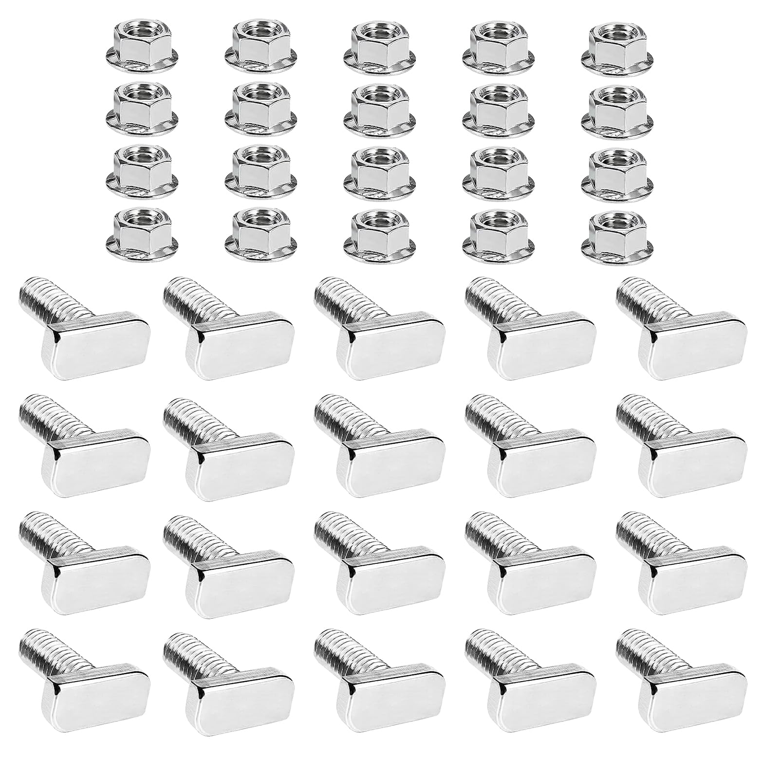 Dadi Flangiati Fotovoltaico Viti A Martello M10 X 25 Con Dado Flangiato - Acciaio Inox A2-70 - Per Impianti Fotovoltaici Acciaio Inossidabile A2-70 - Foto 2