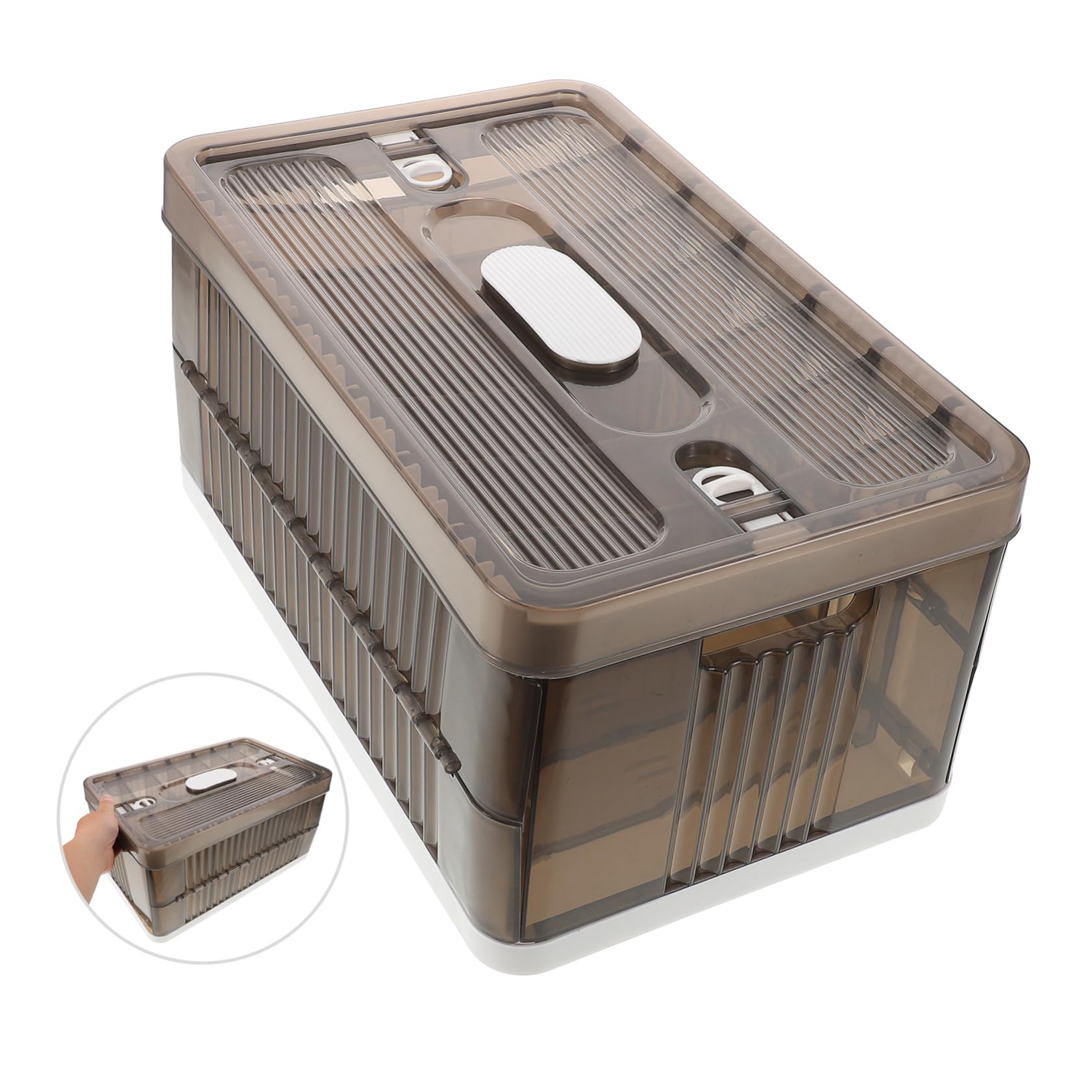 Scatola Portaoggetti Pieghevole Per Vestiti 7 Scomparti Organizer Per Guardaroba Cassetti Estraibili Organizer Per Biancheria Intima