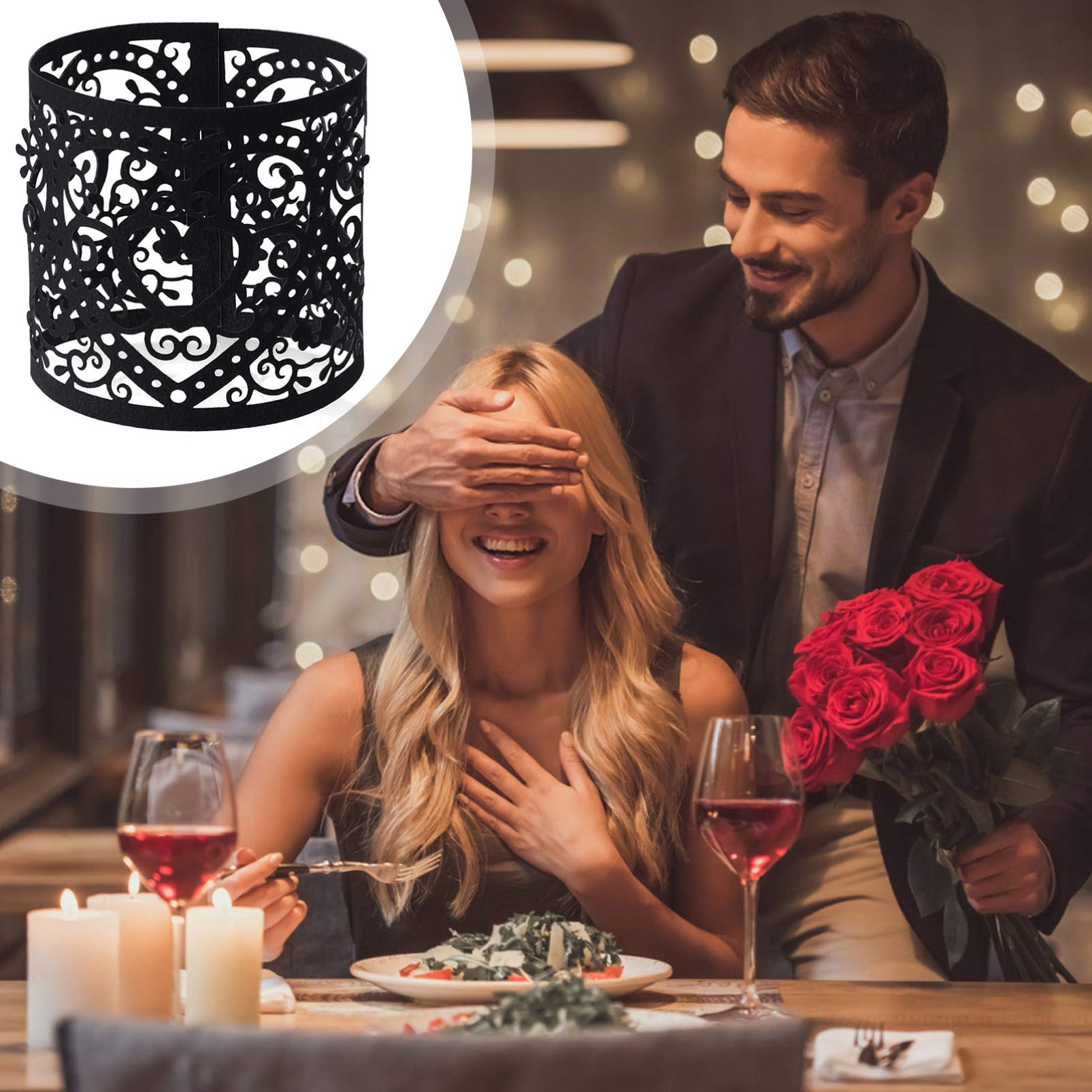 Uonlytech 150pezzi Portacandele Cava Lampade Decorativi Per e Accoglienti Casa Facili Installare Per e Decorazioni Festive