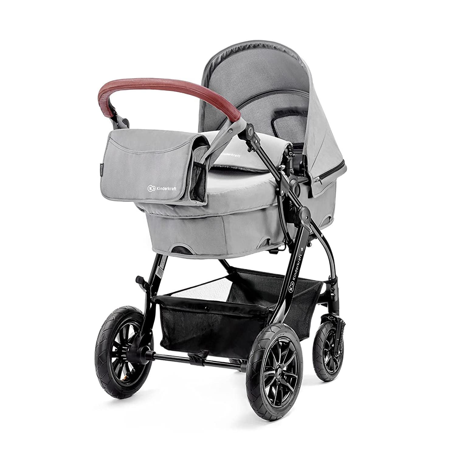 Kinderkraft Poussette 3en1 Moov Trio Siège Auto Gris