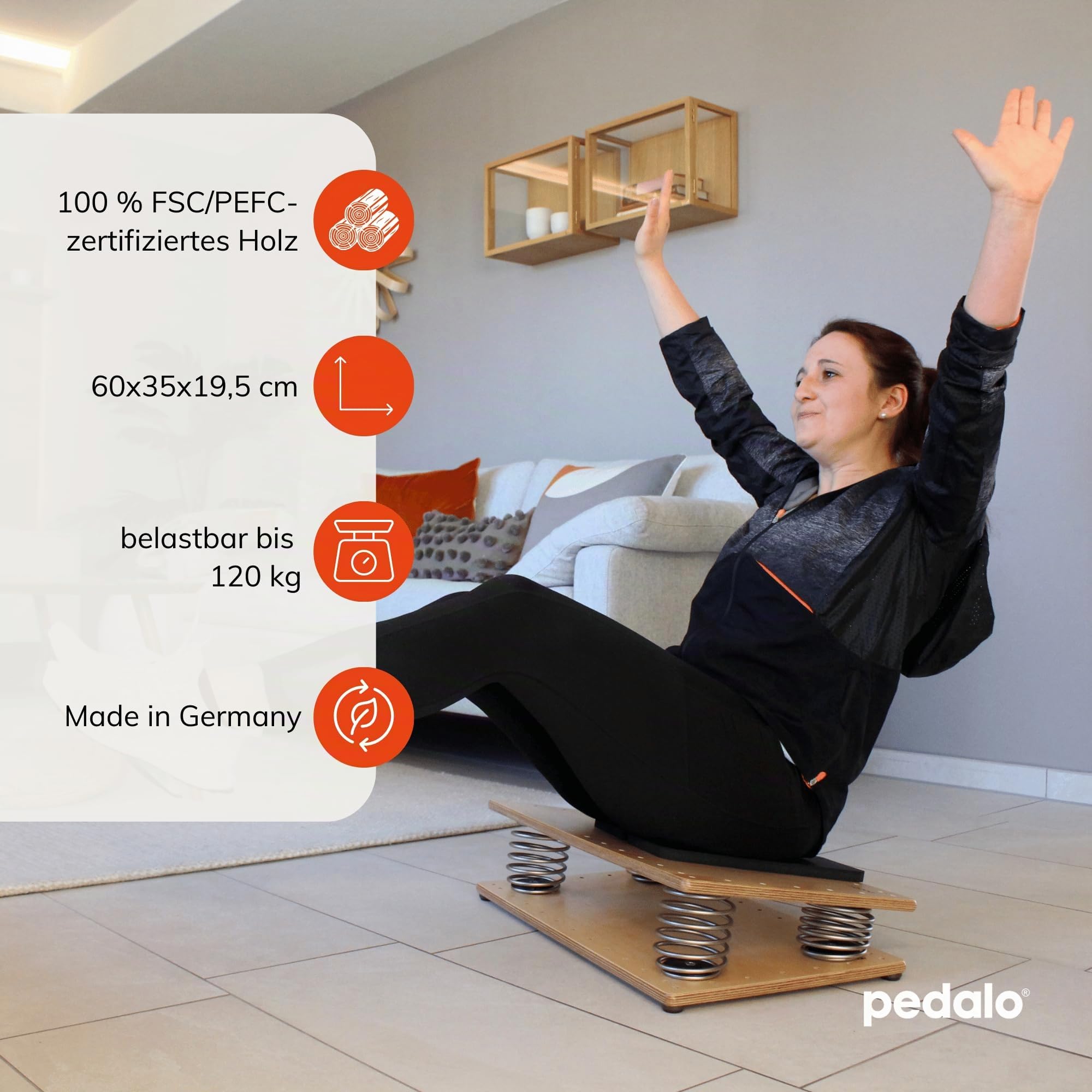 Pedalo® Federbrett 600 I Sensibilität I Balance I Koordination I Propriozeption I Training