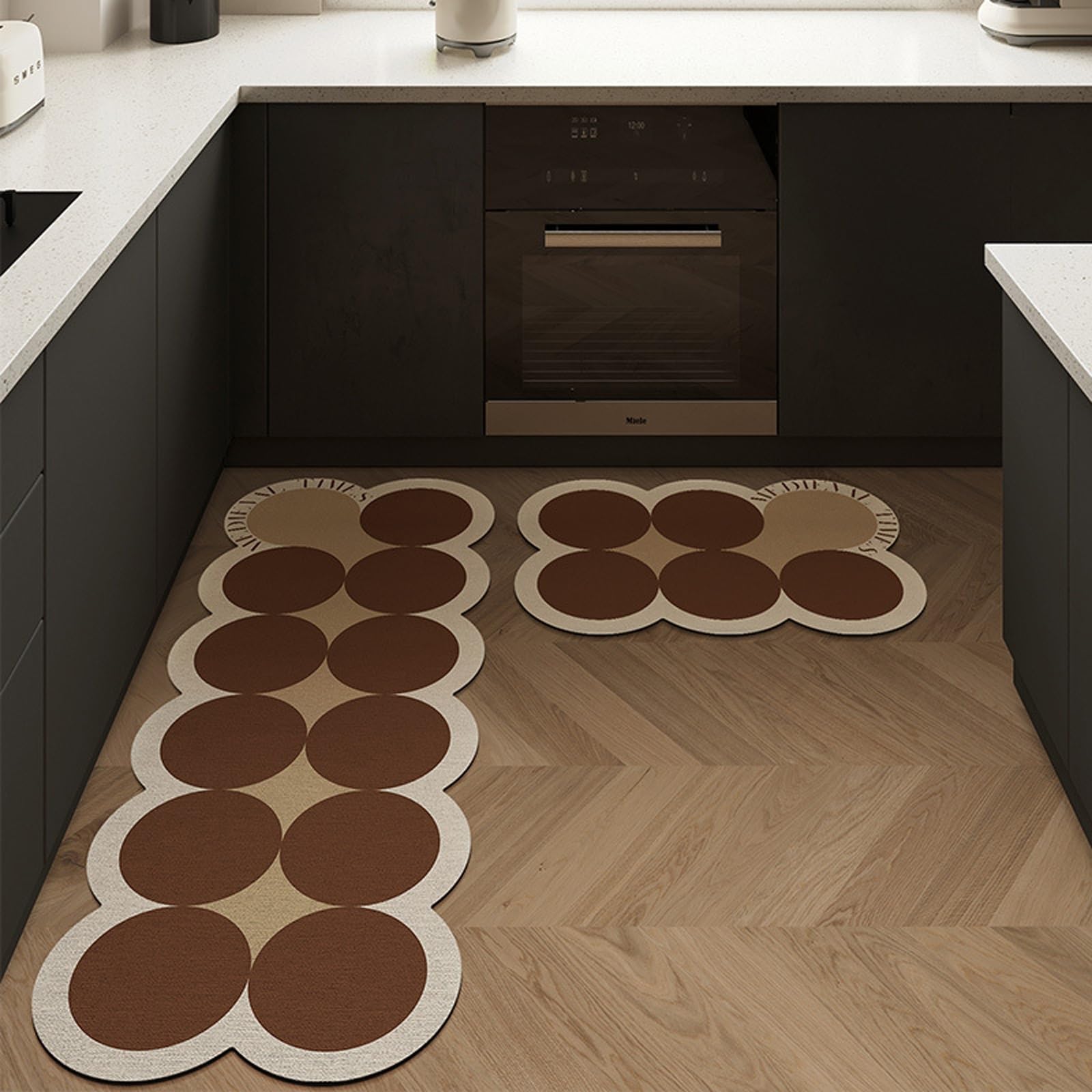 Tapete antideslizante contra resbalones, alfombrilla de secado rápido de 60x90 cm para cocina