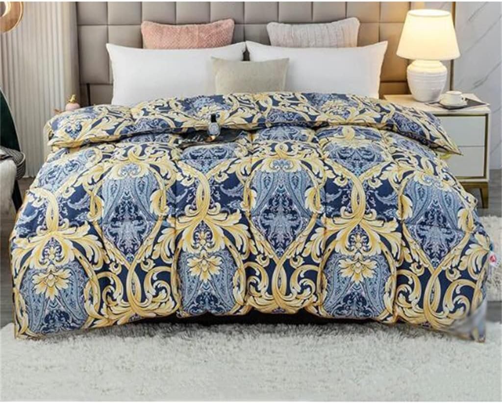 Spring Autumn Winter Quilt New Down White Goose Velvet with Thickened Core(200x230cm 4kg)