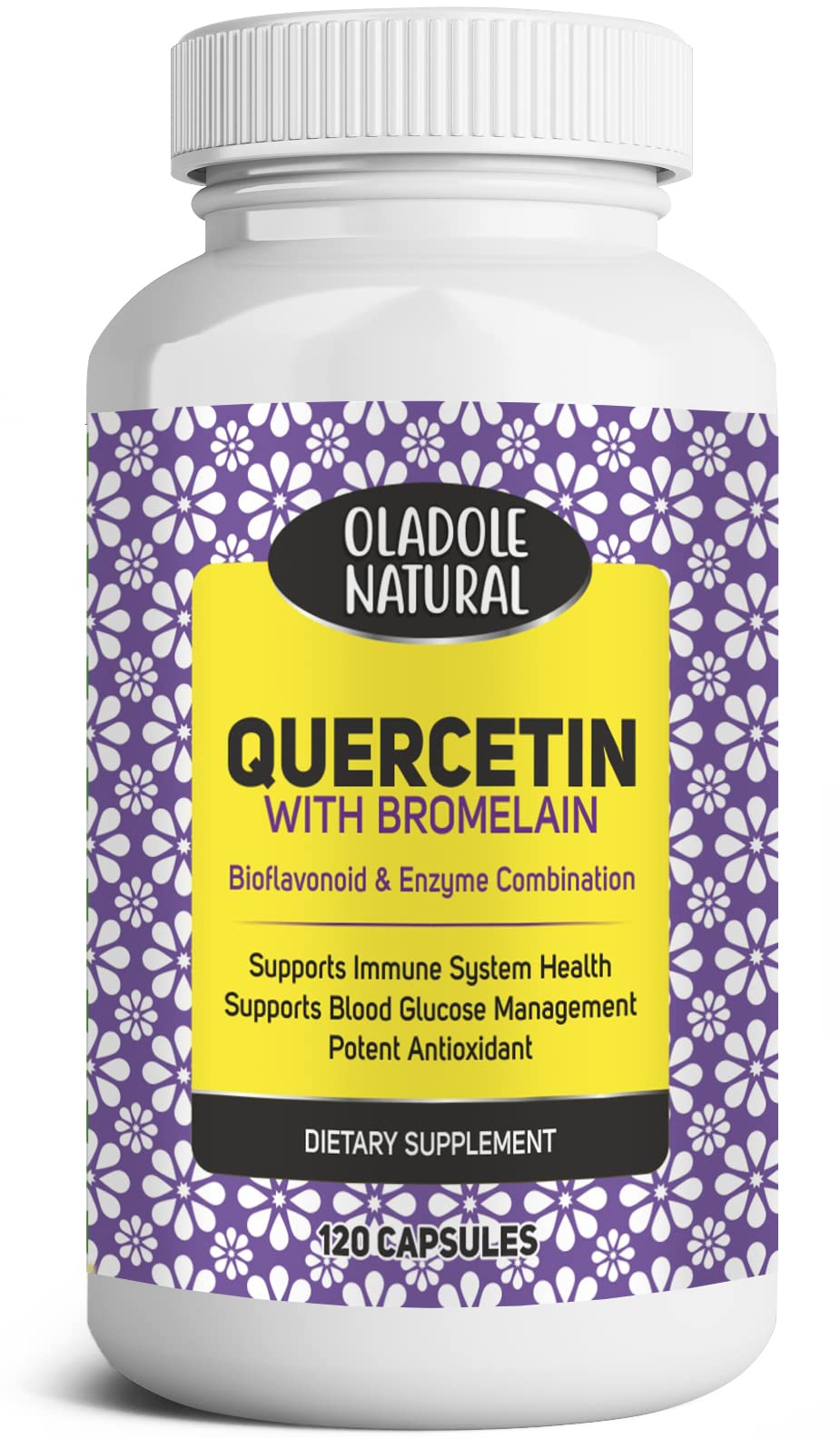 Buy Oladole Natural Quercetin With Bromelain 120 s Bioflavonoid And