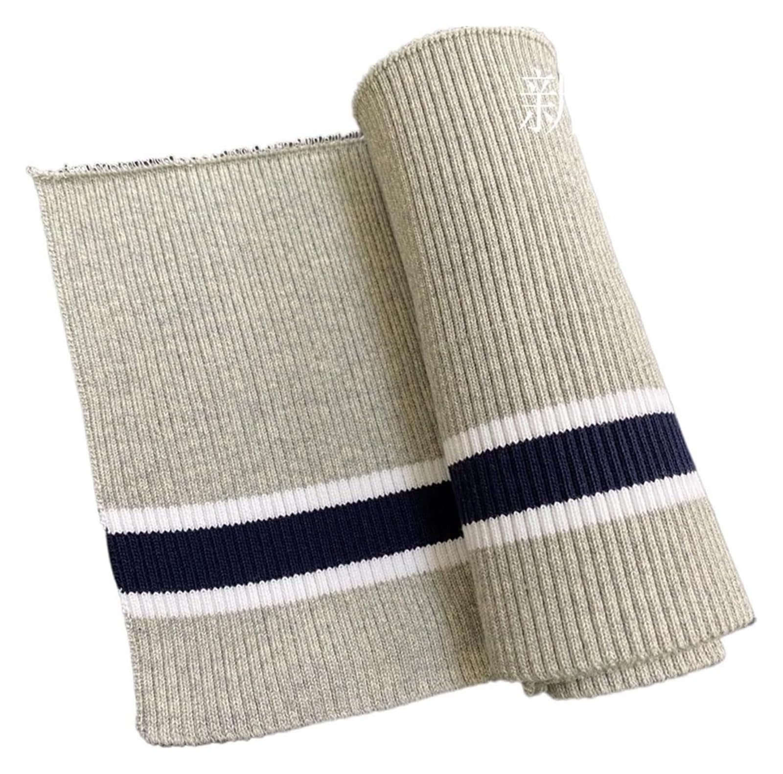 Rib Knit Cuff, Elastic Ribbed Cuffs Multicolor 80cm x 15cm(New Gray)