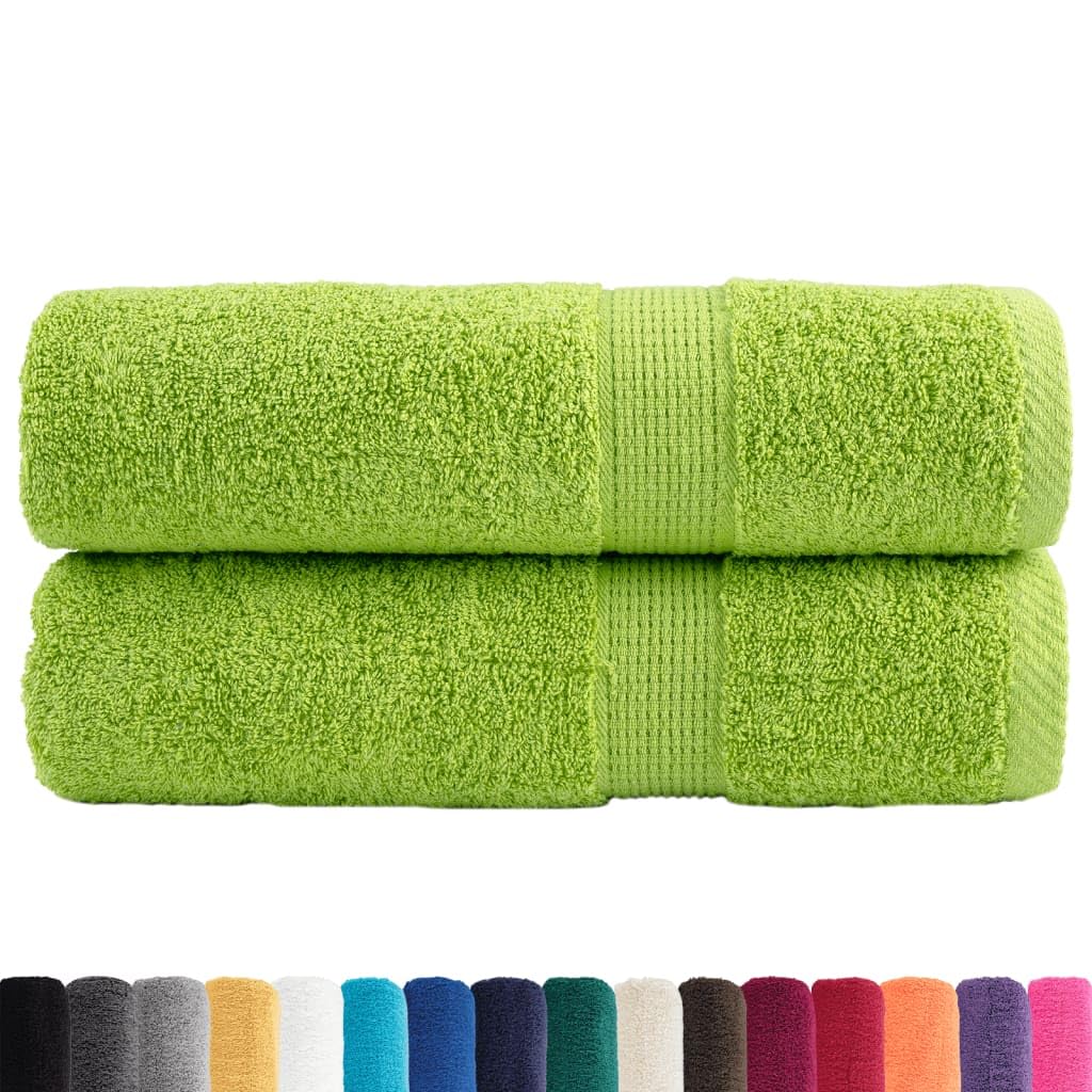 vidaXL Asciugamani da Bagno 2 pz Viola 70x140 cm 600 g/m² 100% Cotone, Asciugamano da Bagno, Telo da Bagno, Asciugamano per Gli Ospiti