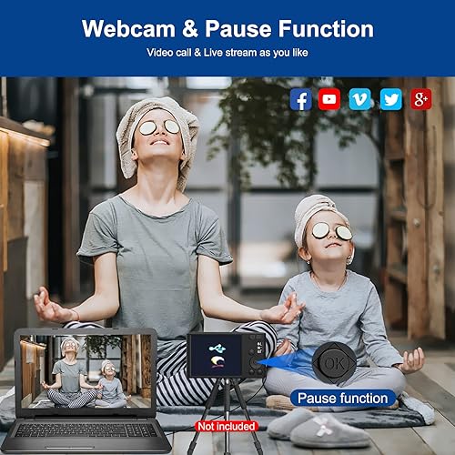 Miniatura 3 de Cámara digital 4K de 48 MP cámara compacta para niños enfoque automático zoom digital 16X cámara portátil para niños niñas principiantes con tarjeta