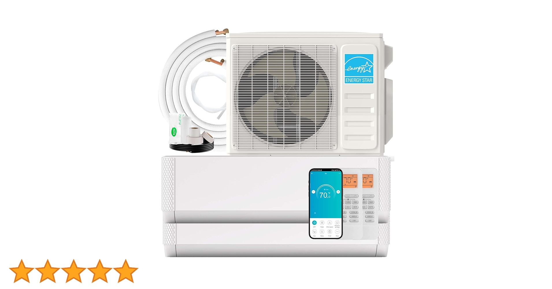 SIMOE Dual 2 Zone 18000 + 18000BTU Wifi Mini Split Air