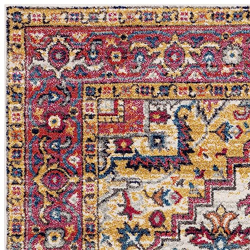 Asiatic Modifications Vintage Multi tapis de salon grand format brodé