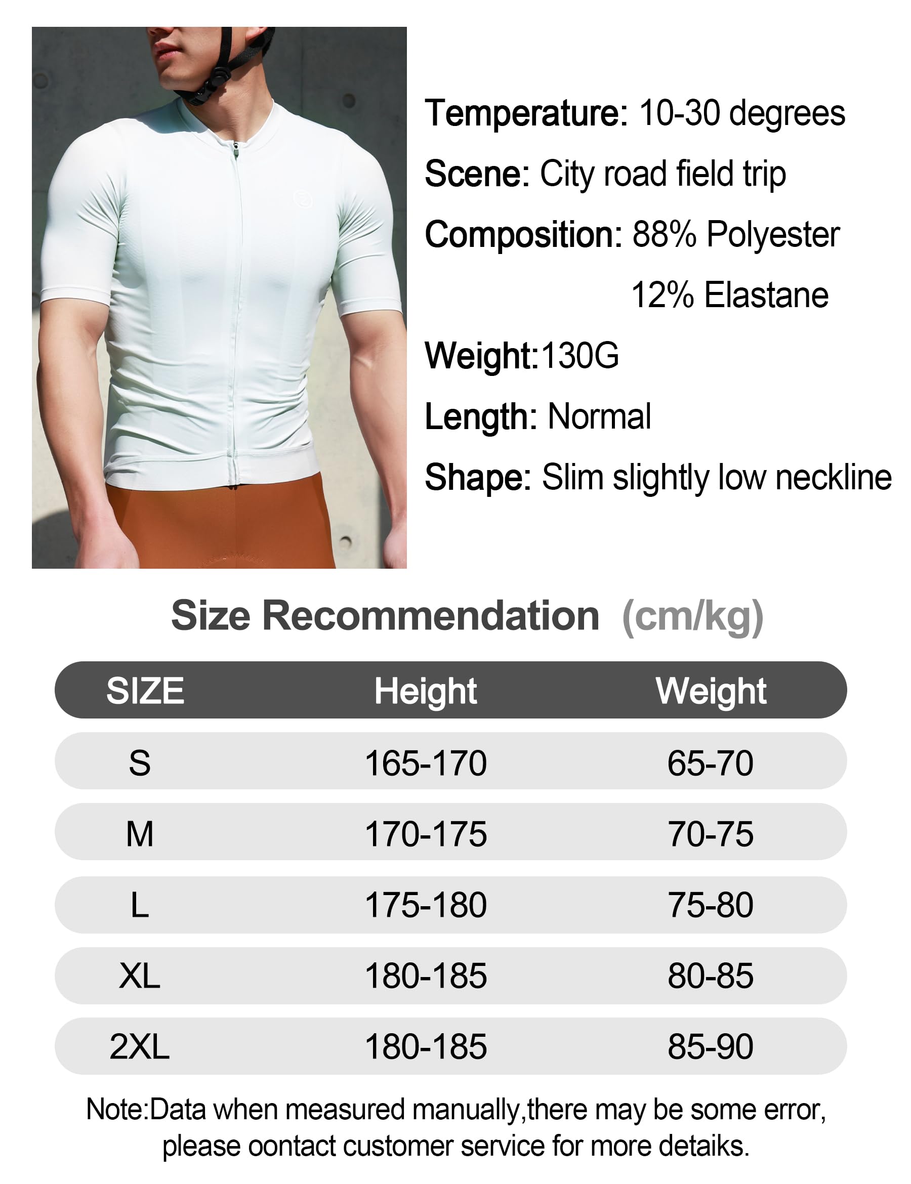 INBIKE Maillot Ciclismo Hombre Manga Corta con 3 Bolsillos Transpirable UV-Protect Race-Fit