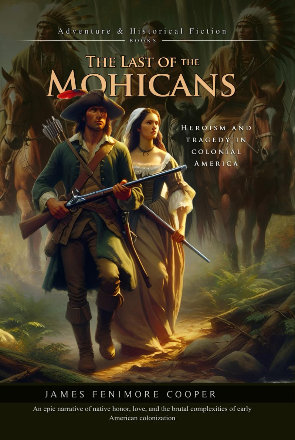 The Last of the Mohicans: A Historical Adventure of Love and War in Colonial America: Illustrated Edition with Author Biography