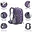 Maelstrom Hiking Backpack,Camping Backpack,40L Waterproof Hiking Daypack with Rain Cover,Lightweight Travel Backpack,Purple