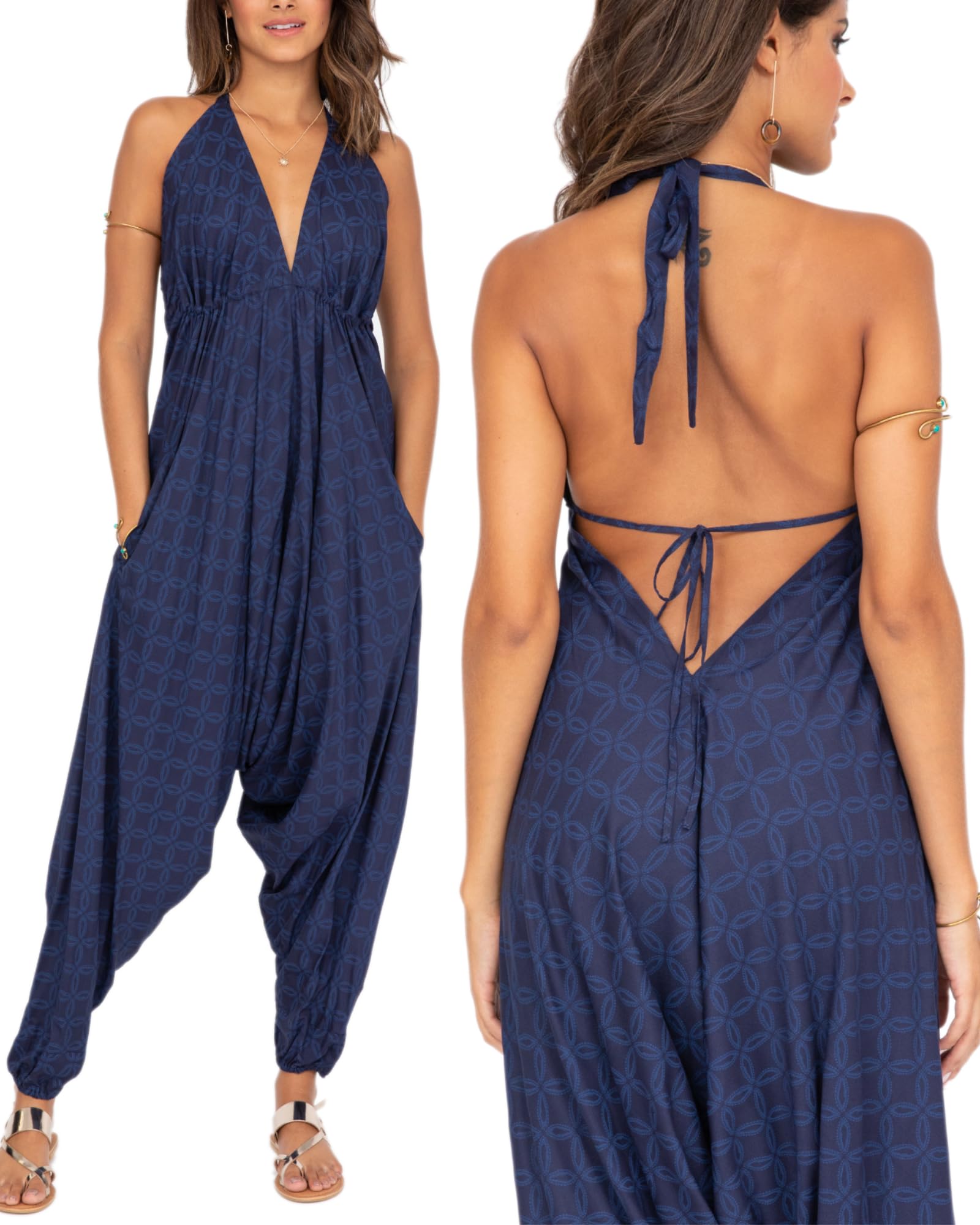 likemary Harem Combinaison sarouel Femme (lot de 1)