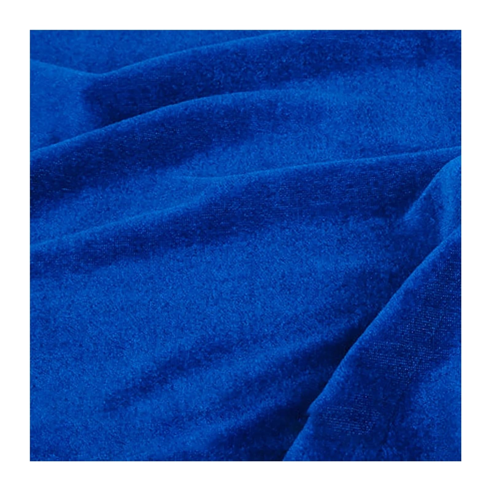 Rozciągliwa aksamitna tkanina, Tkanina flanelowa welurowa aksamitna o szerokości 160 cm, wielokolorowa, sprzedawana na metry(Blue)