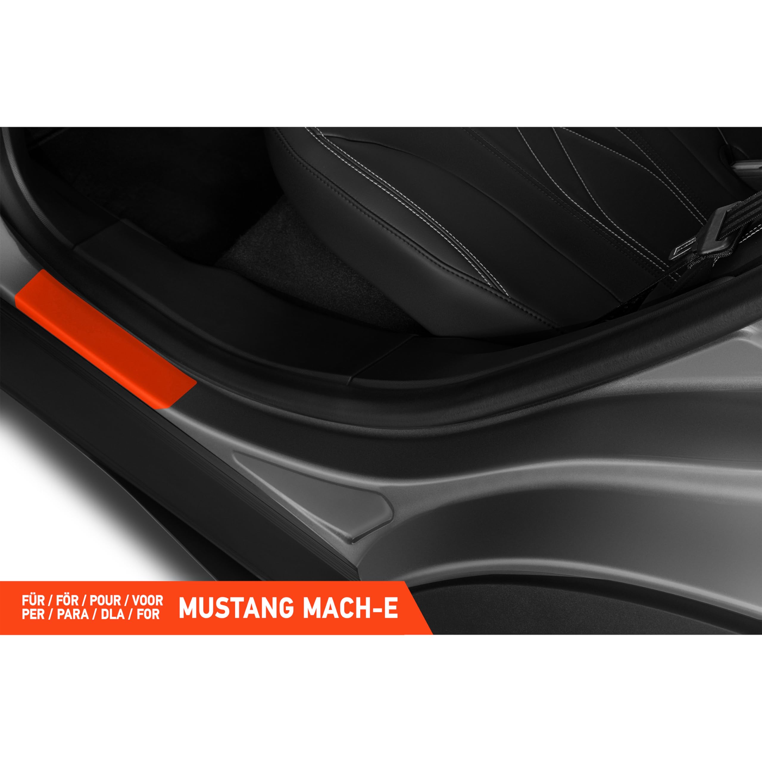 Luxshield folia ochronna progów Ford Mustang Mach-E 2021-2026 przezroczysta błyszcząca