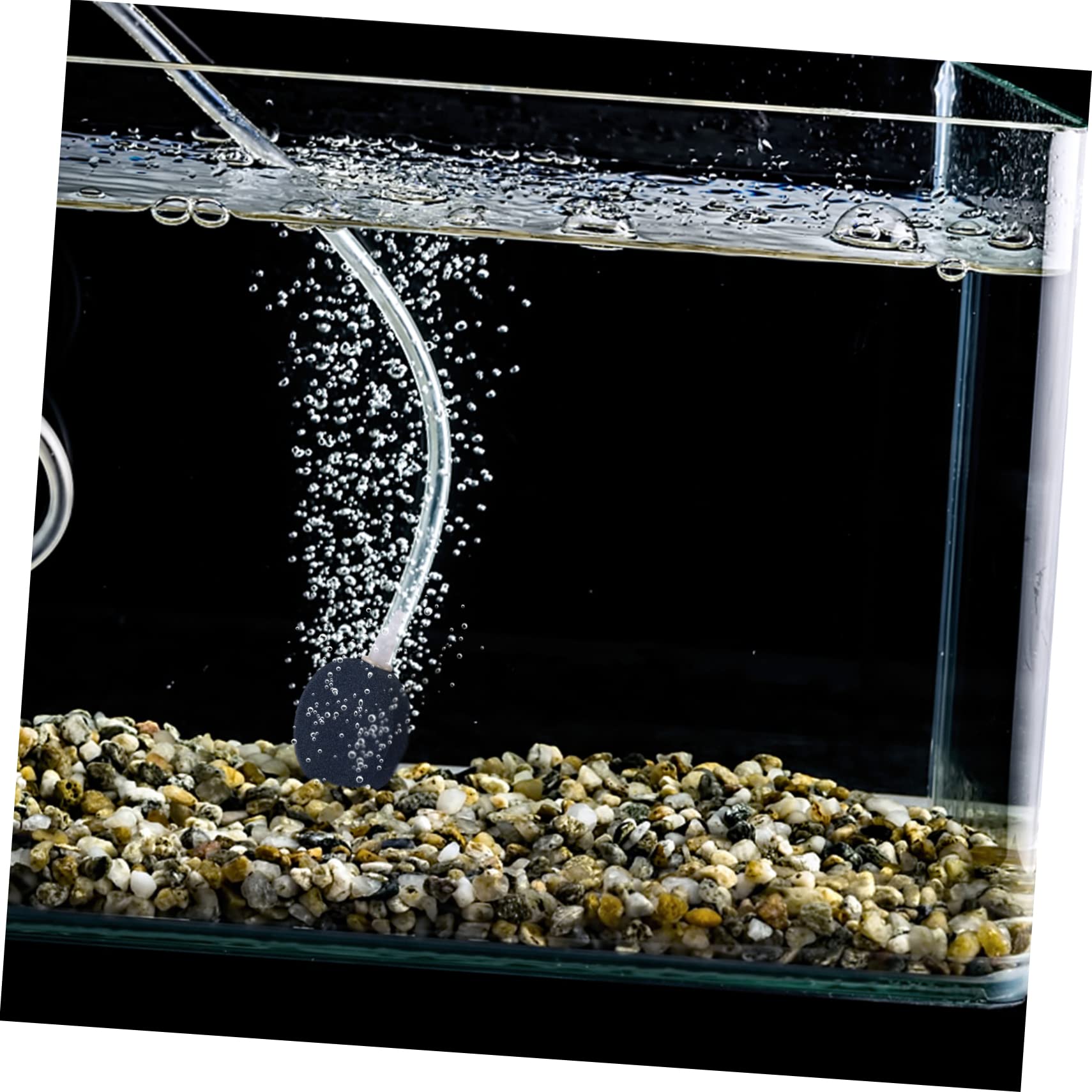 Mikikit Fish Tank Oxygen Stone Bubble Disc Sand Head Airstones for Aquarium Air Bubble Stone Disc Use