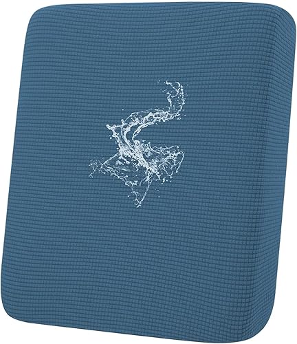 Miniatura 45 de hyha - Fundas de cojín impermeables para sofá modular, fundas de cojín de sofá en forma de L, tela jacquard gruesa, funda de diván con parte Gris