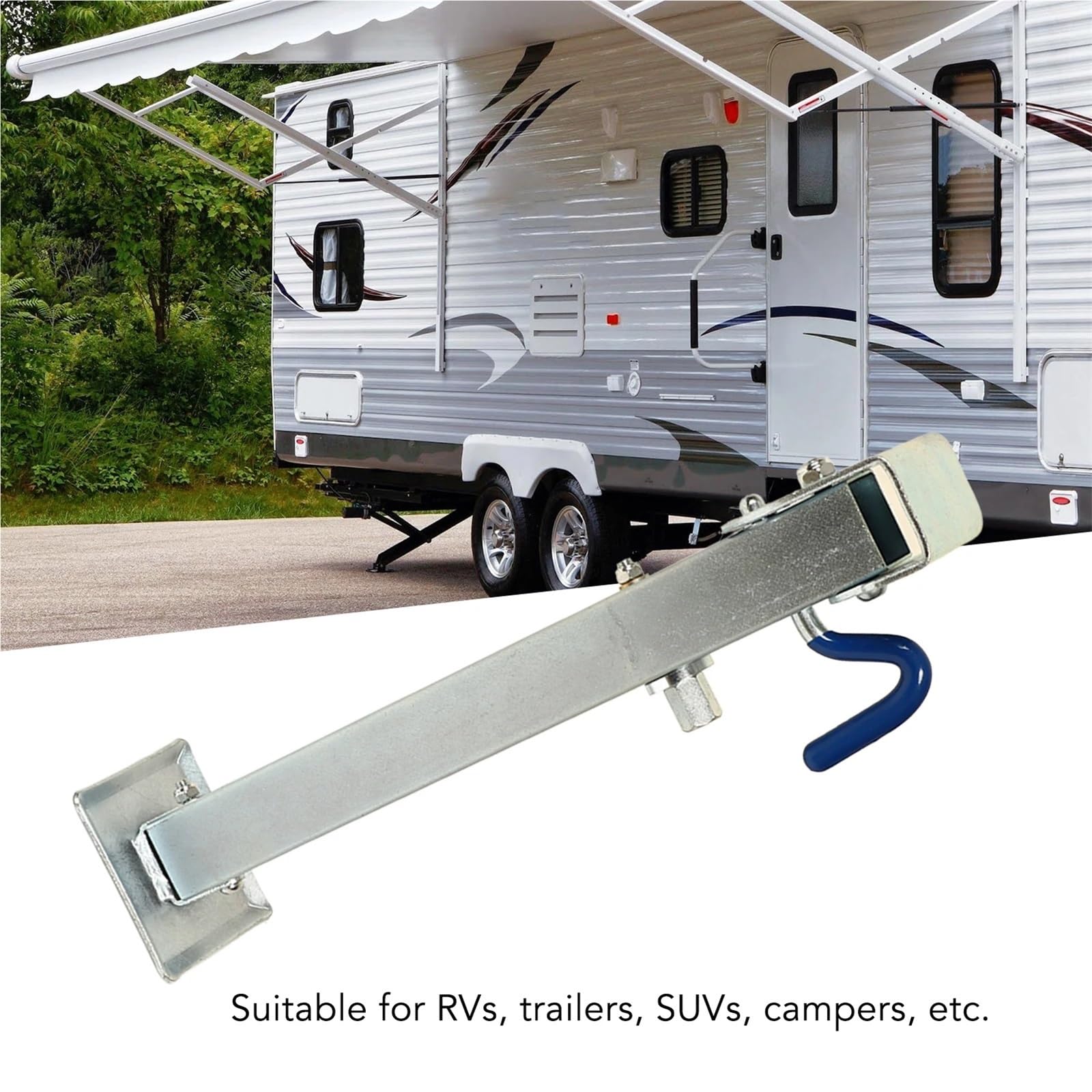 Anhänger Stabilisator Wohnmobil-Anhängerheber, teleskopierbar, 460–680 mm, 2205 lbs, Ständer, Stützbeine, Eck-Wohnwagen-Anhänger, Offroad-Fahrzeug, Wohnmobil-Zubehör für Tragbar