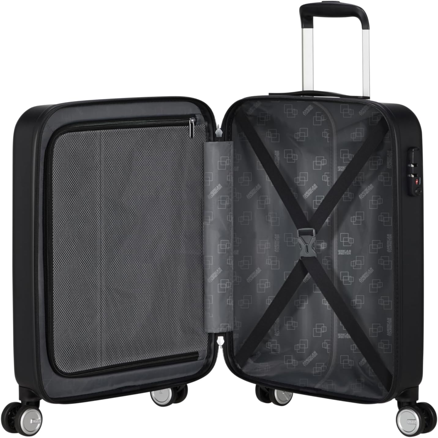 American Tourister Carry-on Luggage, Storm Black, Handgepäck 55 cm