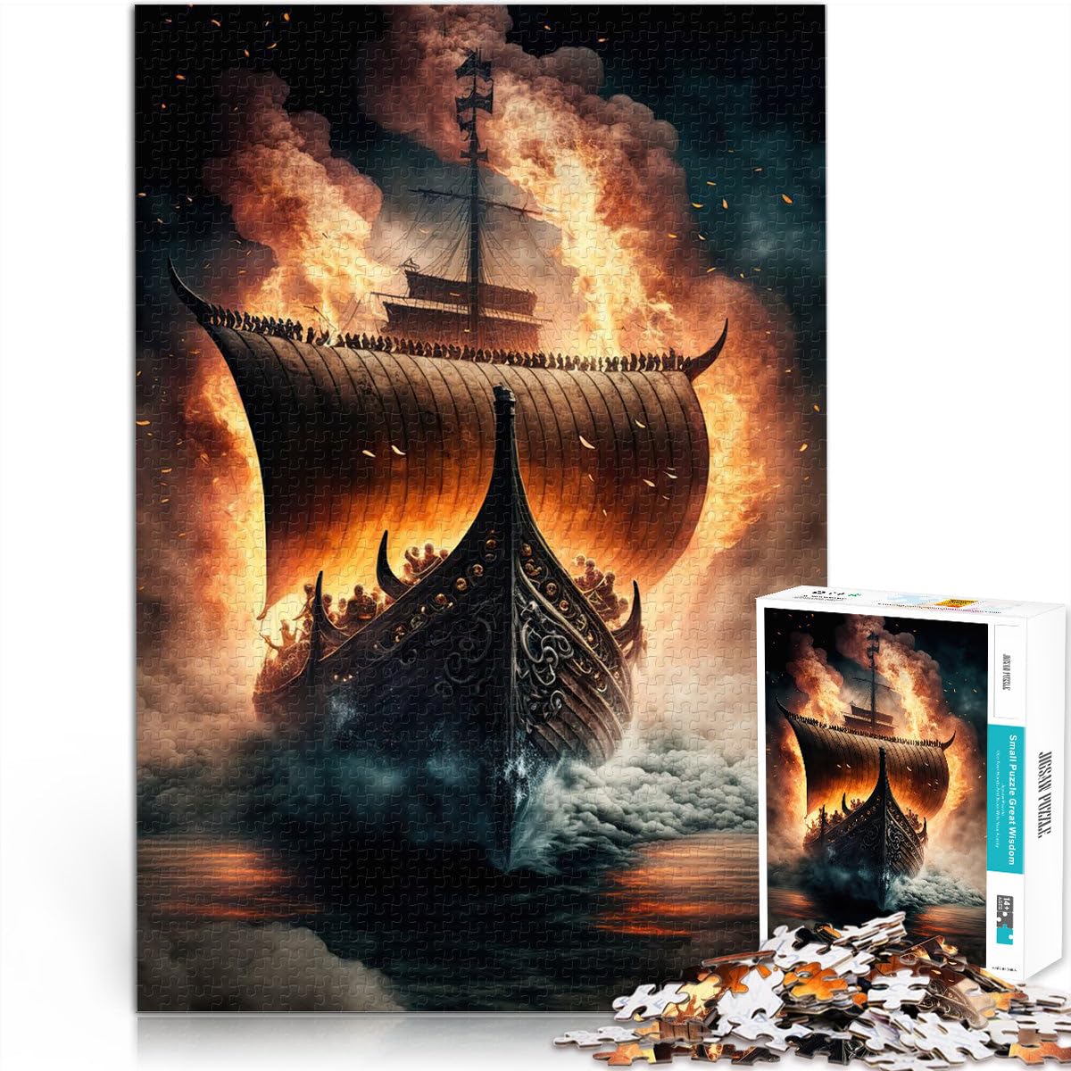 puzzle 2000 pezzi per adulti Nave pirata Giocattoli che creano dipendenza e sfidano l'intelligenza del cervello Regali di compleanno 70x100cm