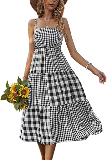 Women's Summer Dress Smocked Halter 