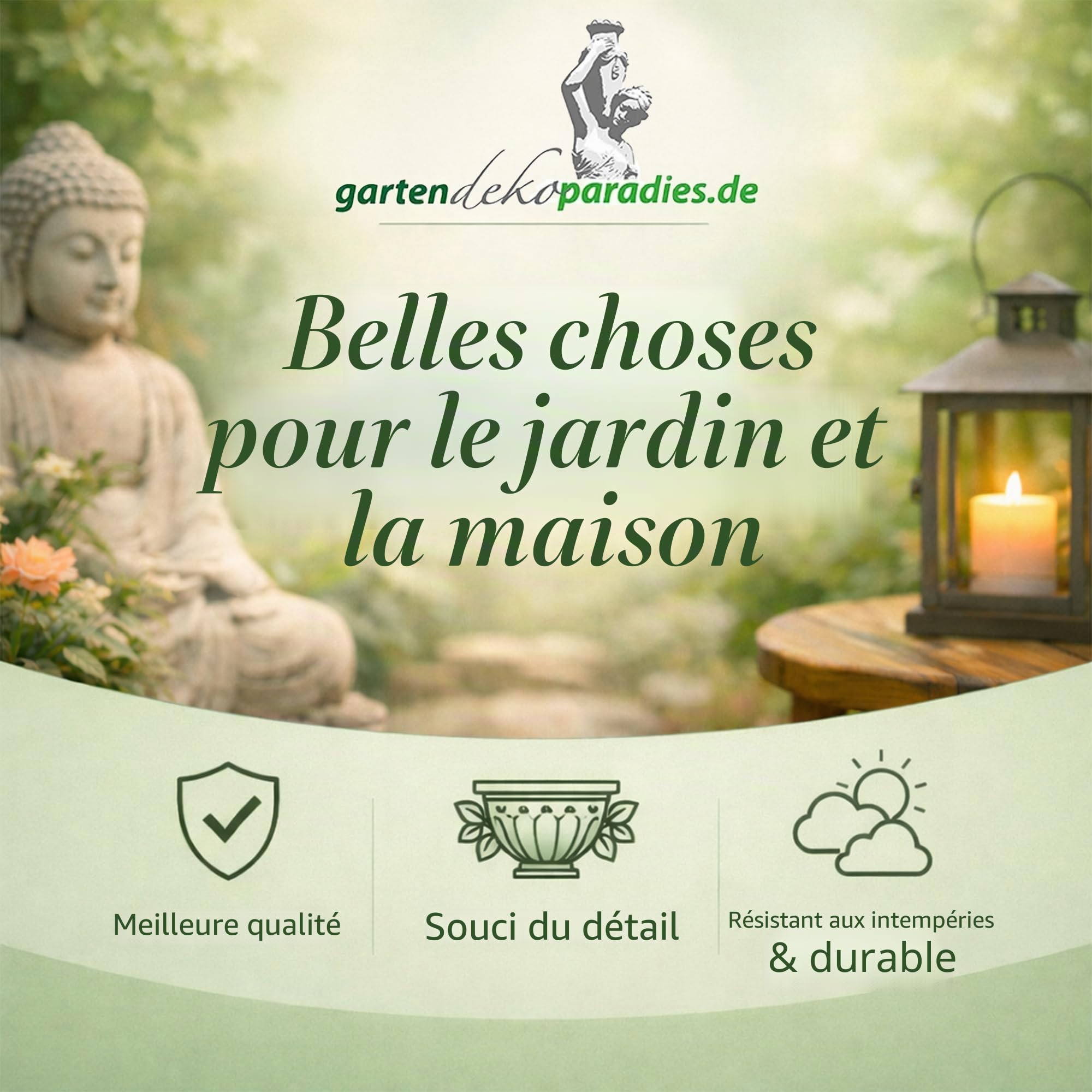 gartendekoparadies.de Figurine garçon en Pierre Solide avec jardinière, Hauteur 39 cm, 1 Litre, Gris, Poids 10 kg, en Pierre moulée résistante au Gel