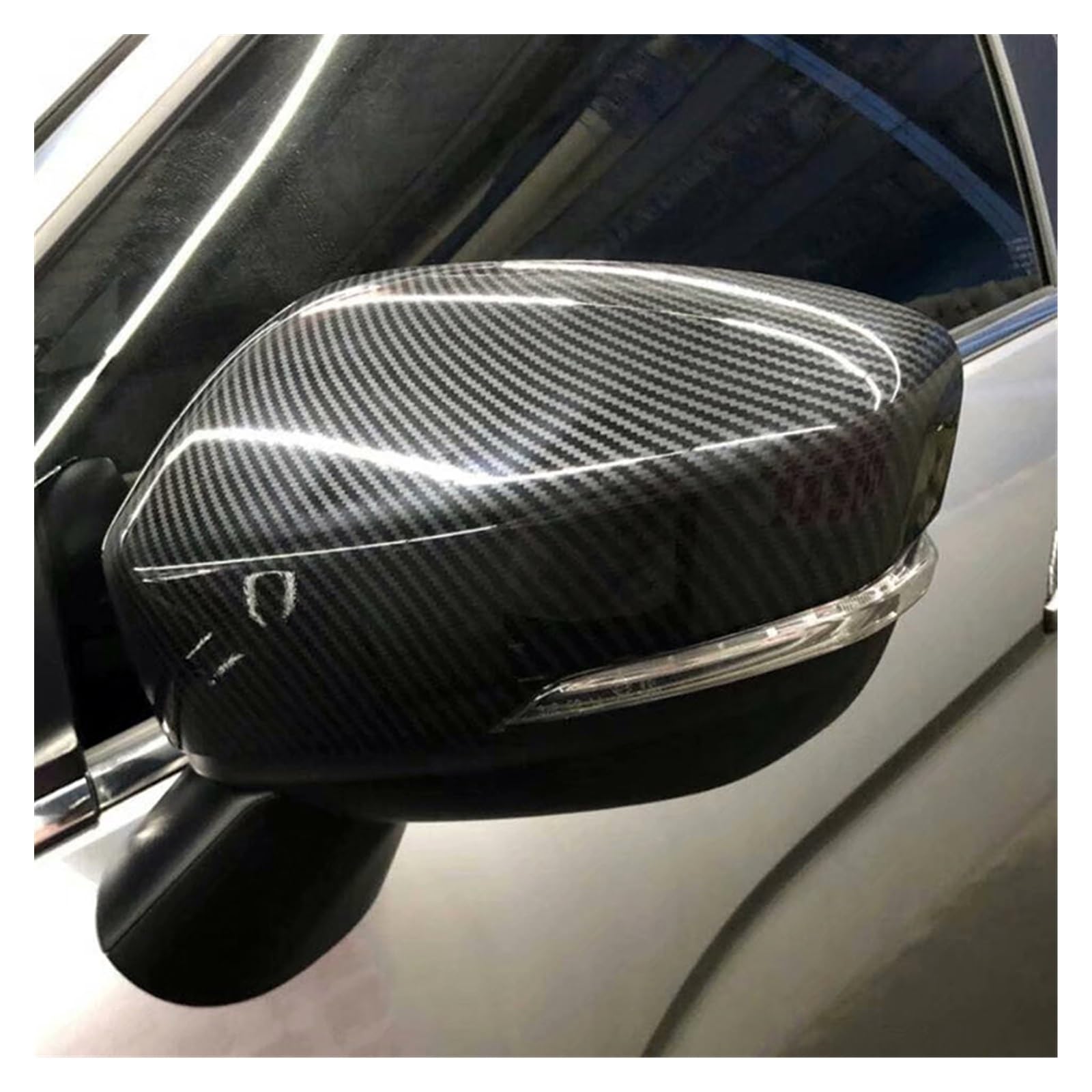 Calotta Specchio Per Mitsubishi Per Eclipse Per Cross 2017 2018 2019 Auto Retrovisore Laterale Copertura Specchio Adesivi Cap Car Styling Coperchi Specchio laterale(Zwart