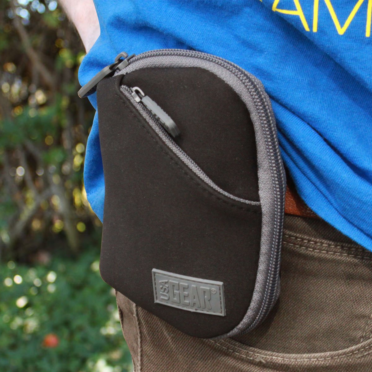 USA Gear Kameratasche Für Kompaktkameras - Neopren Schutzhülle Für Canon, Nikon, Sony - Mit Gürtelschlaufe & Zubehörfach