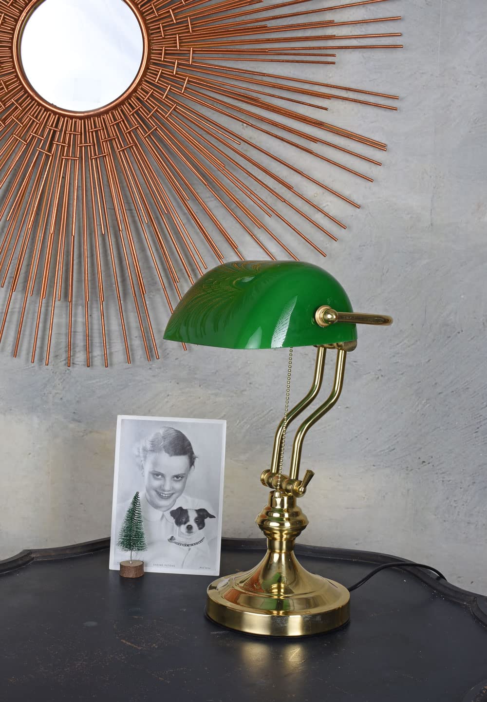 Nostalgische Schreibtischlampe im Art Nouveau Bibliothekslampe (ohne Leuchtmittel) xcl114 Palazzo Exklusiv