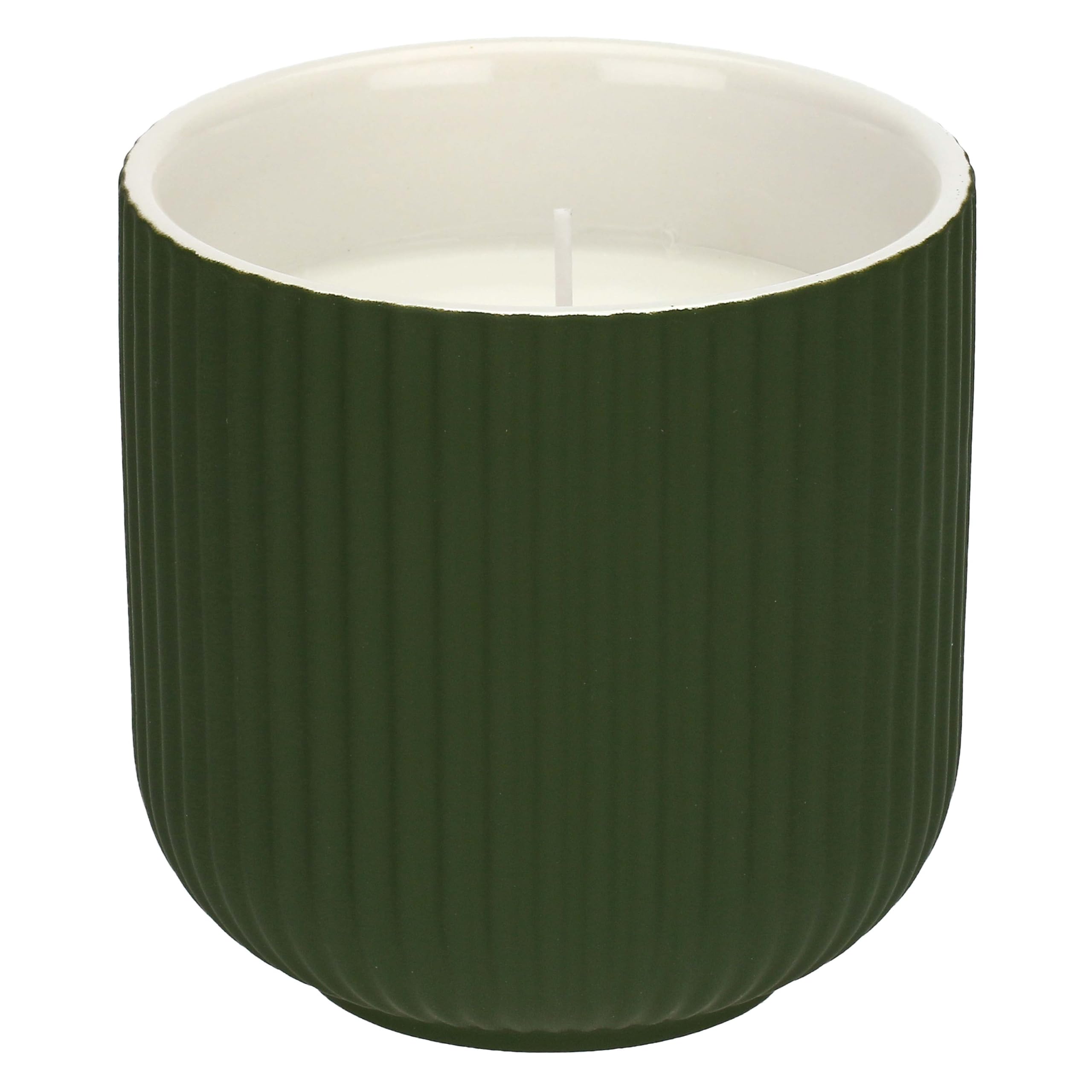 rituali domestici - Green L Ceramic Candle, 11 x 11 cm, Depth 11 cm, Sofficeluce Collection