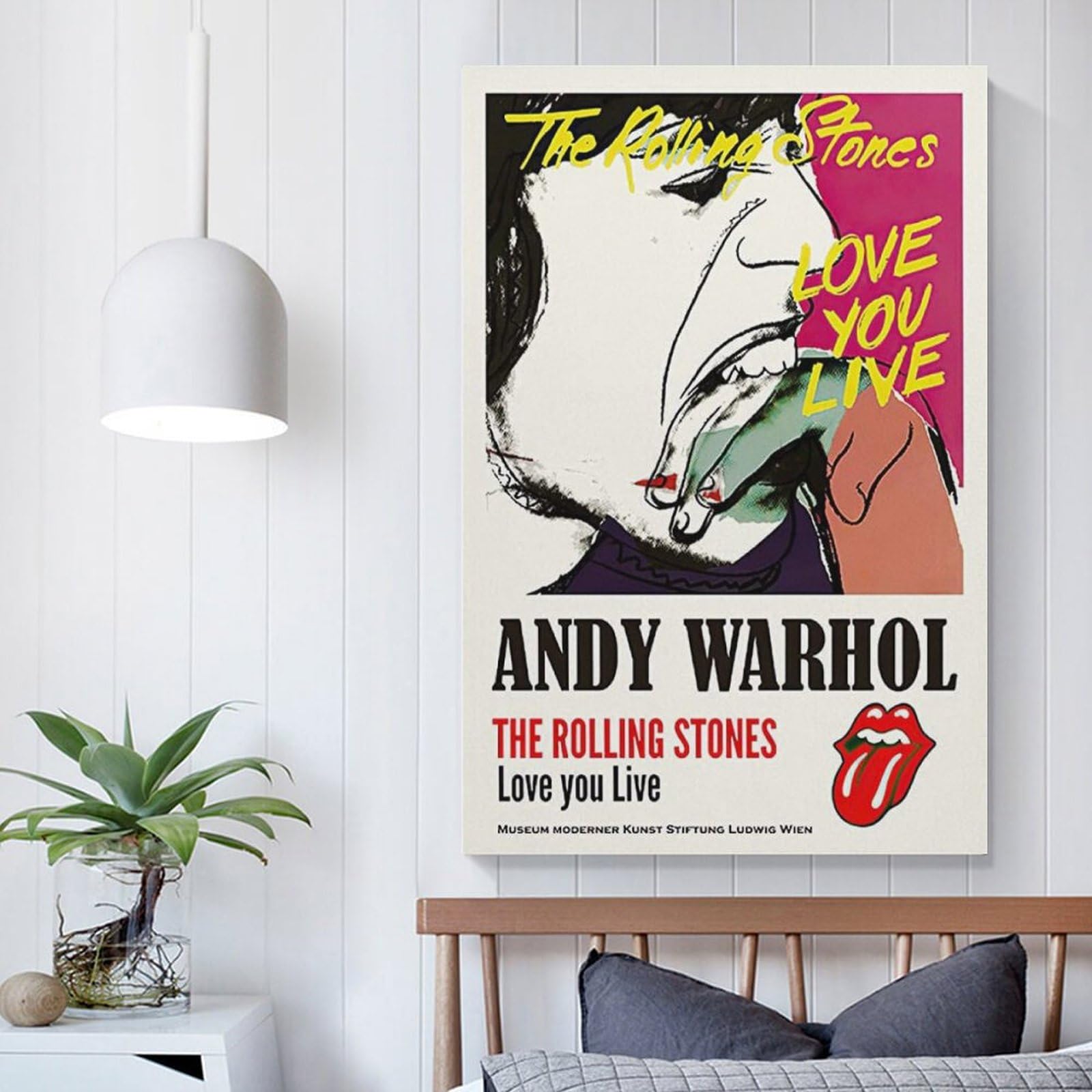 【額付50cm×50cmポスター】アンディ ウォーホル 「ローリングストーンズ」 Amazon.co.jp: アンディウォーホルローリングストーンズポスター