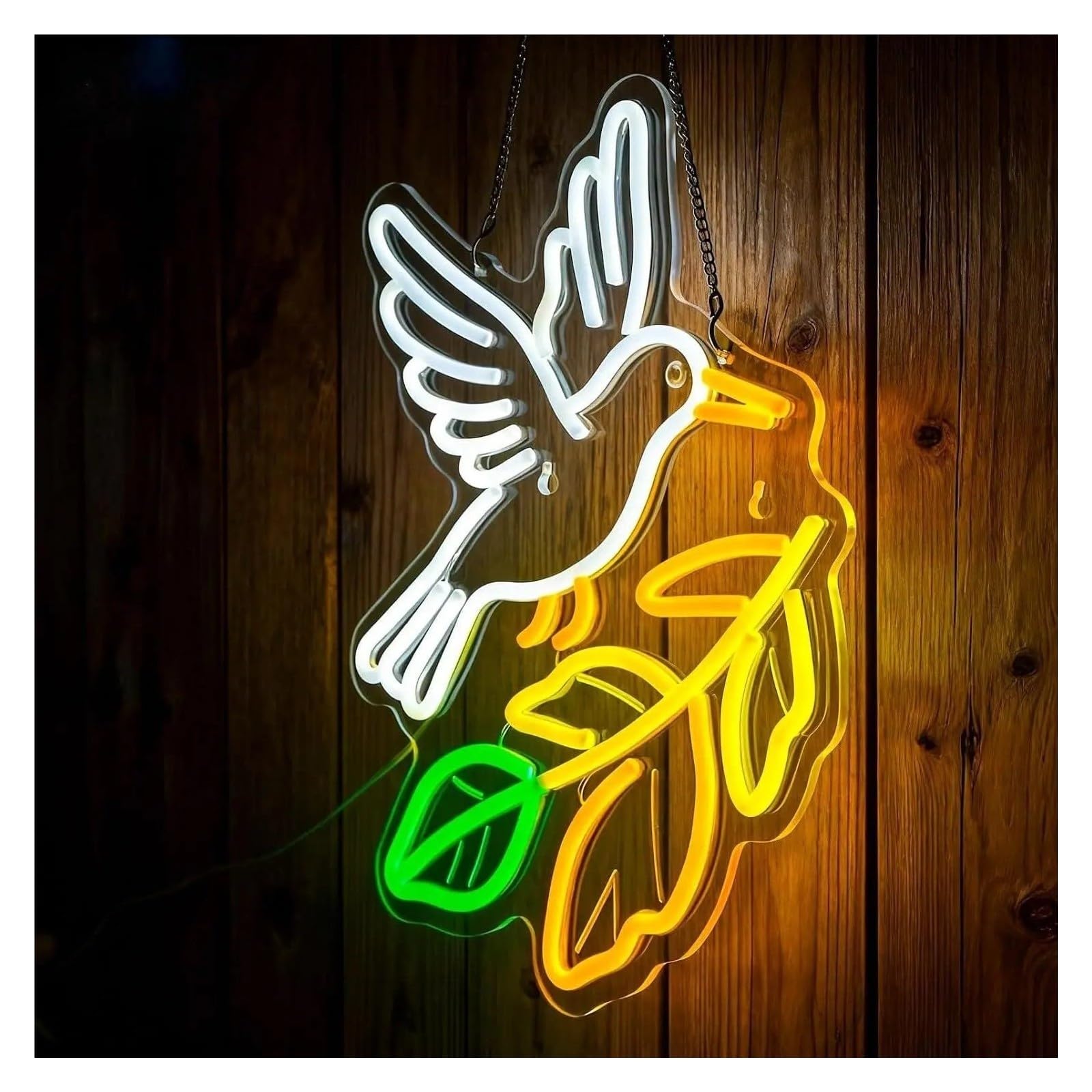 Decoración Lámparas Letrero De Neón Colibrí
