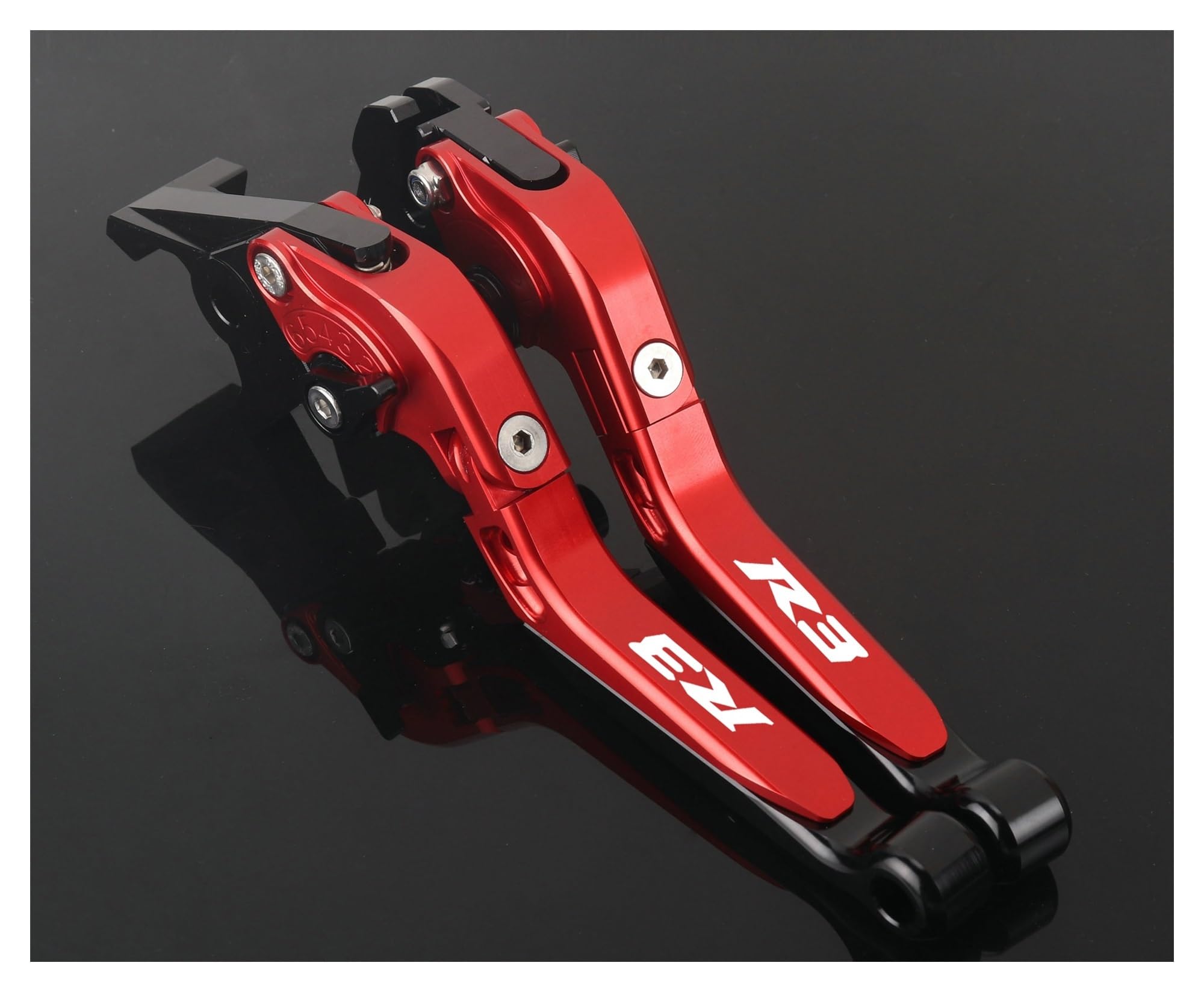 Lijiurger Red Motorcycle Clutch Lever For Yzf-R3 Yzfr3 R3 2015-2024 Motorcycle Master Brake Lever Clutch Set Adjustable Folding Handle Guard Levers